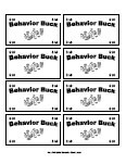 behavior bucks